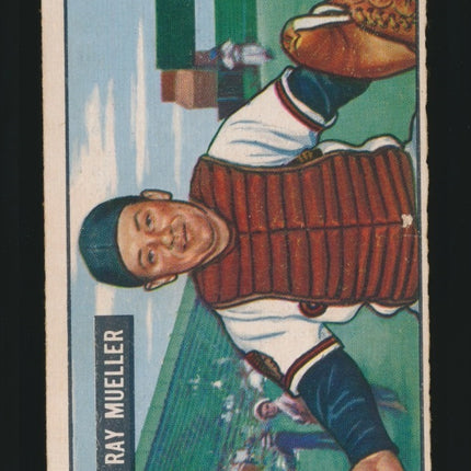 1951 Bowman Baseball #313 Ray Mueller (Ex) c05217