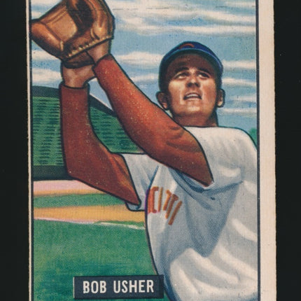 1951 Bowman Baseball #286 Bob Usher (Ex) c05197