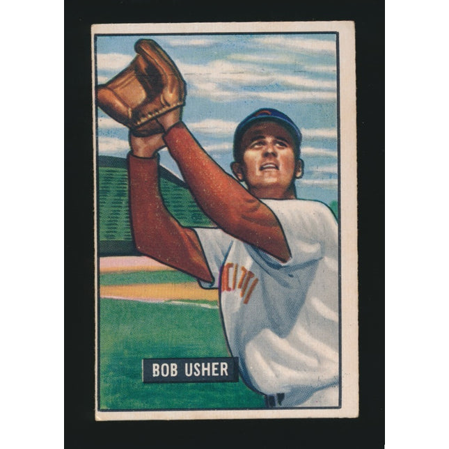 1951 Bowman Baseball #286 Bob Usher (Ex) c05197