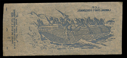 1940's Vintage Paper Iron On U.S. L.C.P. Landing Craft Pers. Unused EX c06097