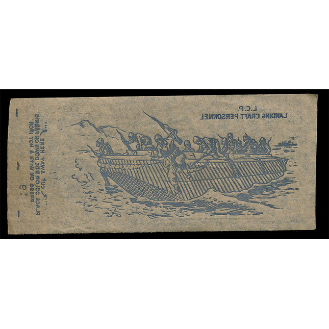 1940's Vintage Paper Iron On U.S. L.C.P. Landing Craft Pers. Unused EX c06097