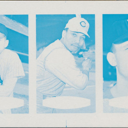 1967 Bazooka Panel #7-9 Acetate Proof Set of 4. Mantle, L.Wagner, G. Peters