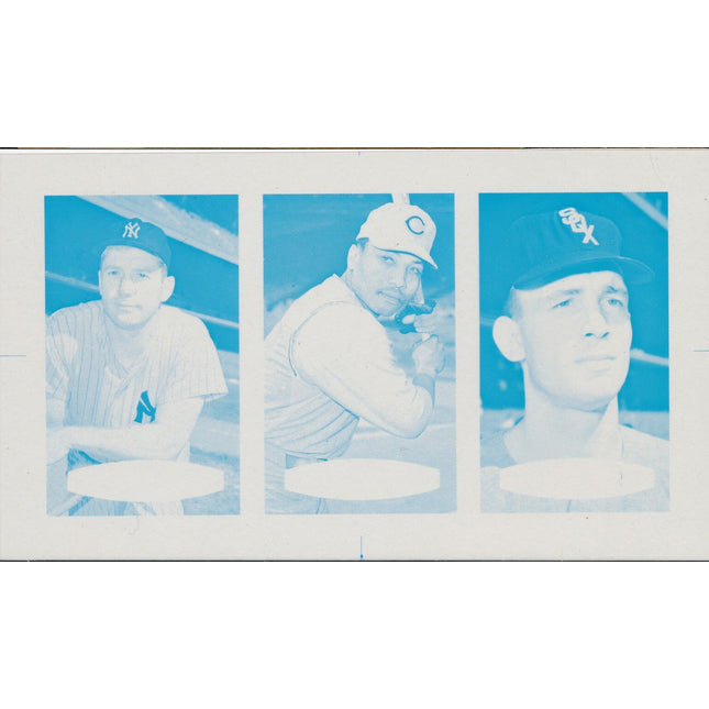 1967 Bazooka Panel #7-9 Acetate Proof Set of 4. Mantle, L.Wagner, G. Peters