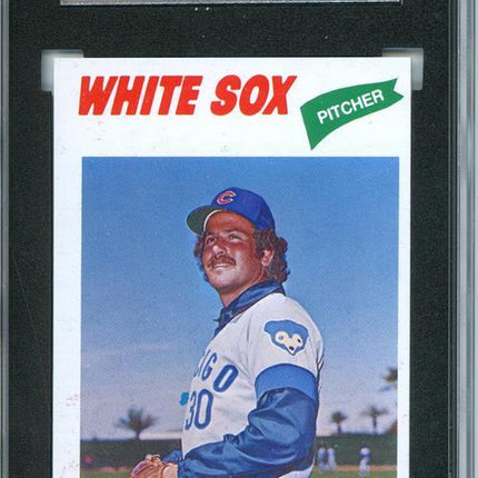 1977 Topps #17 Steve Stone 9 card progressive proof. image variation 24a