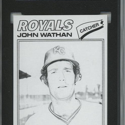 1977 Topps #218 John Wathan 9 card progressive proof. 60a
