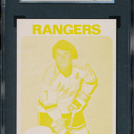 1975/76 Topps Hockey #225 Rod Gilbert 11 Card Progressive Proof 75THC09