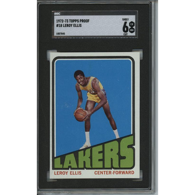 1972 Topps #18 Leroy Ellis 9 card progressive proof. 41a