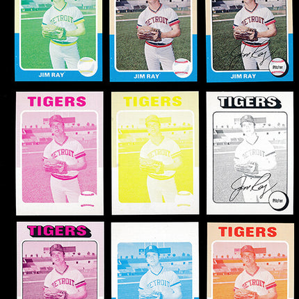 1975 Topps Baseball #89 Jim Ray 9 Card Progressive Proof 75TBB42