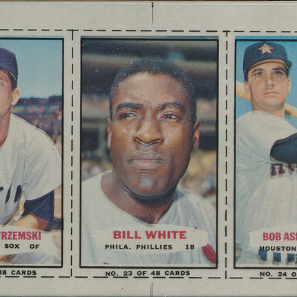 1967 Bazooka Panel #21-24 Acetate Proof Set of 4. Yastrzemski, White, Aspromonte