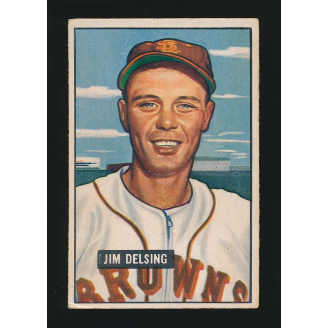 1951 Bowman Baseball #279 Jim Delsing (Ex+) c05200