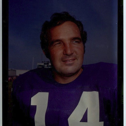 1973 Topps Football Transparency Fred Cox Vikings T0340