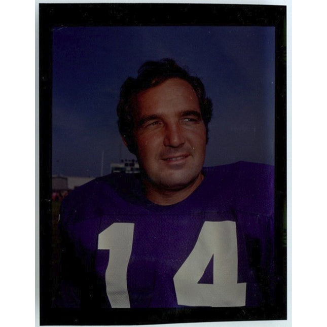 1973 Topps Football Transparency Fred Cox Vikings T0340