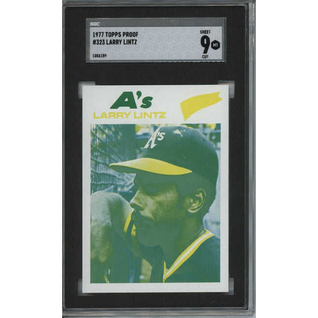 1977 Topps #323 Larry Lintz 8 card progressive proof. 2a