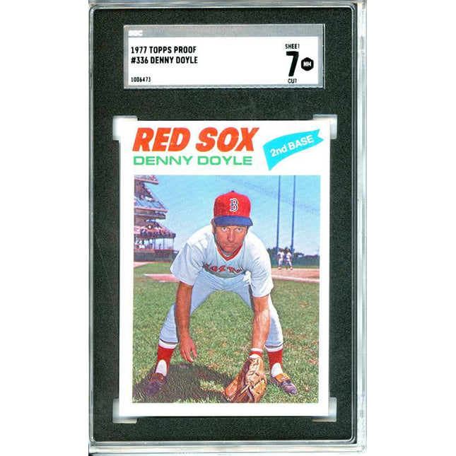 1977 Topps #336 Denny Doyle 9 card progressive proof. 19a