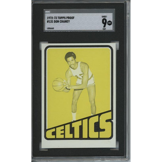 1972 Topps #131 Don Chaney 9 card progressive proof. 24a