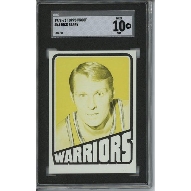 1972 Topps #44 Rick Barry 9 card progressive proof. 18a