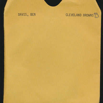 1973 Ben Davis Topps Original Transparencies (4) Browns w/envelope tp00036