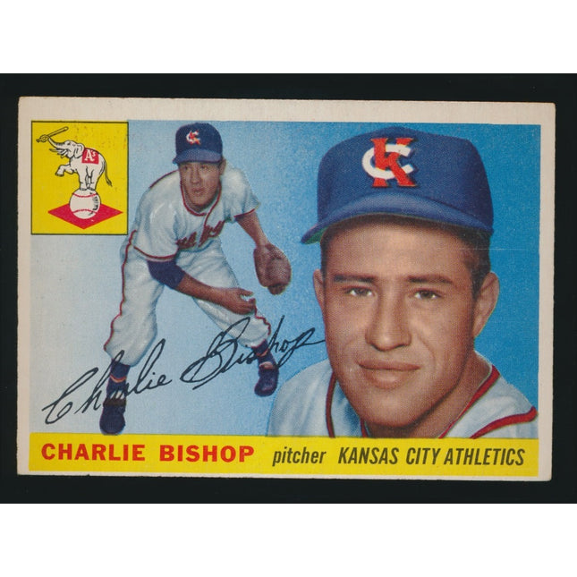 1955 Topps Baseball #96 Charlie Bishop Ex++ c05399