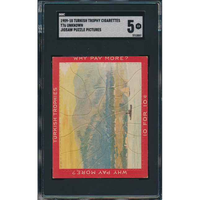 1909-10 Turkish Trophy Cigarettes T76 Unknown Jigsaw Puzzle SGC 5 EX p03491