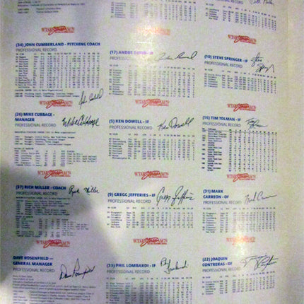 1988 Tidewater Tides ColorCraft CANDL Team Set Uncut Sheet 30 cards (Nrmt) e0065