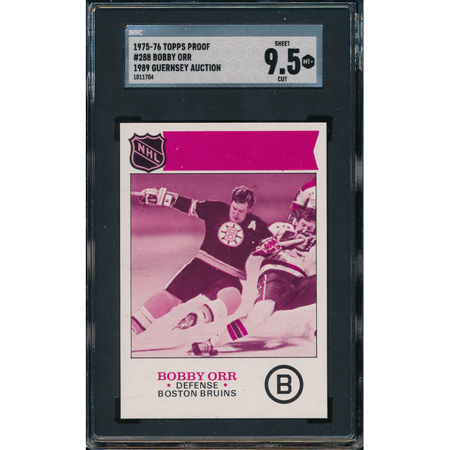 1975/76 Topps Hockey #288 Bobby Orr All Star 11 Card Progressive Proof 75THC01