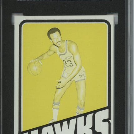 1972 Topps #130 Lou Hudson 9 card progressive proof. 6a