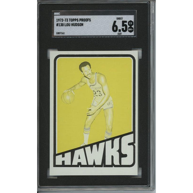 1972 Topps #130 Lou Hudson 9 card progressive proof. 6a