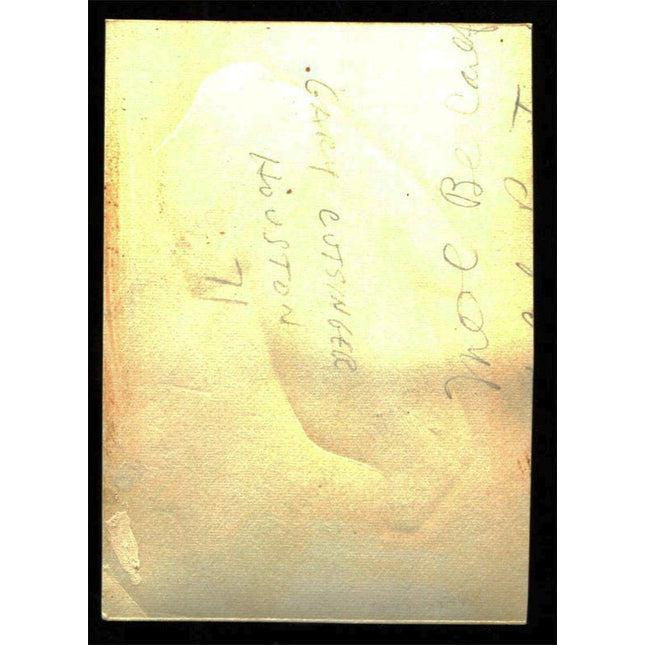 1964 Topps Football Original Artwork #71 Gary Cutsinger Oilers T0182