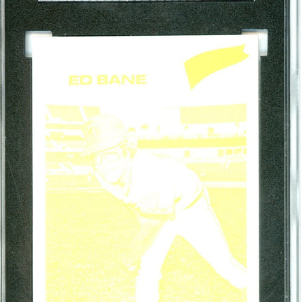 1977 Topps #486 Ed Bane 9 card progressive proof. 3a