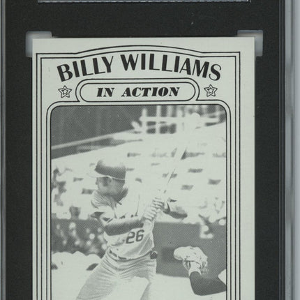 1972 Topps #440 Billy (Action) Williams 7 card progressive proof. 7a