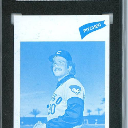 1977 Topps #17 Steve Stone 9 card progressive proof. image variation 24a