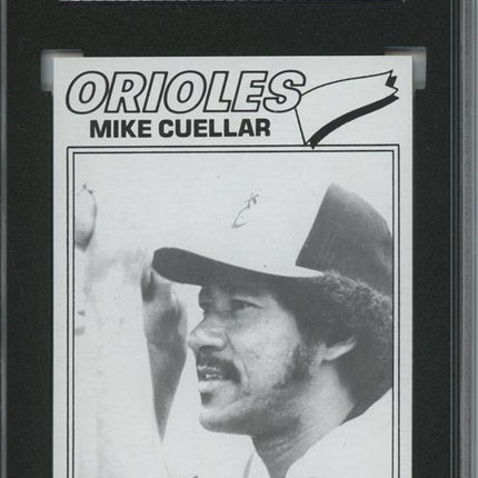 1977 Topps #162 Mike Cuellar 9 card progressive proof. 51a