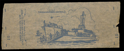 1940's Vintage Paper Iron On U.S. L.C.I.Landing Craft Infantry Unused EX c06088