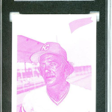 1977 Topps #313 Steve Mingori 9 card progressive proof. 13a