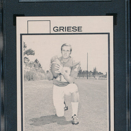 1973 Topps FB 8 Card Progressive Proof #295 Bob Griese 73TFB03