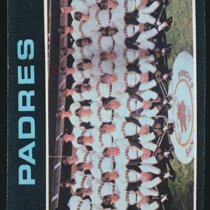 1971 Topps Baseball #482 San Diego Padres Team Exmt c03685
