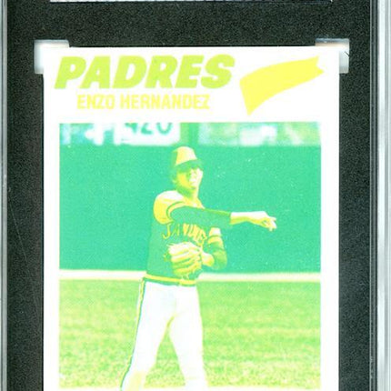 1977 Topps #522 Enzo Hernandez 9 card progressive proof. 16a