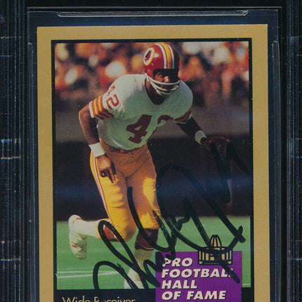 1991 Enor Football #135 Charley Taylor Autographed Beckett Authentic p03232