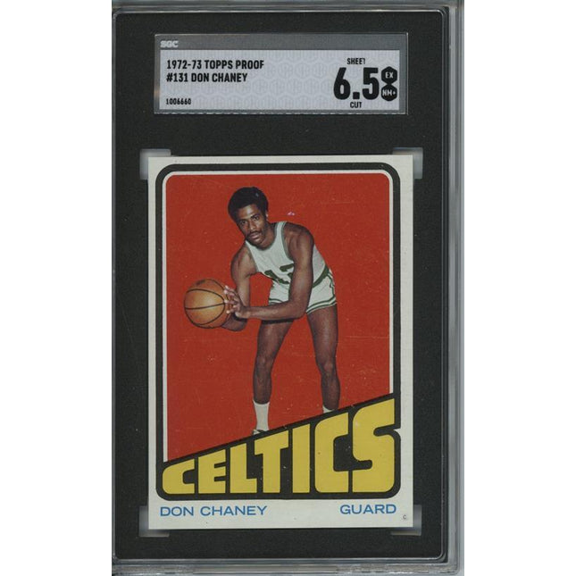 1972 Topps #131 Don Chaney 9 card progressive proof. 24a