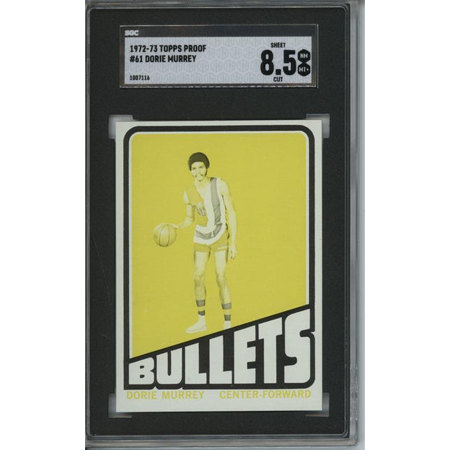 1972 Topps #61 Dorie Murrey 9 card progressive proof. 47a