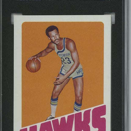 1972 Topps #130 Lou Hudson 9 card progressive proof. 6a