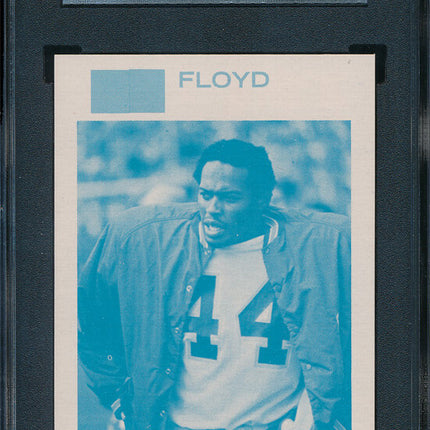 1973 Topps FB 8 Card Progressive Proof #289 Floyd Little 73TFB05