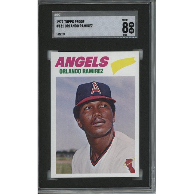 1977 Topps #131 Orlando Ramirez 9 card progressive proof. 61a