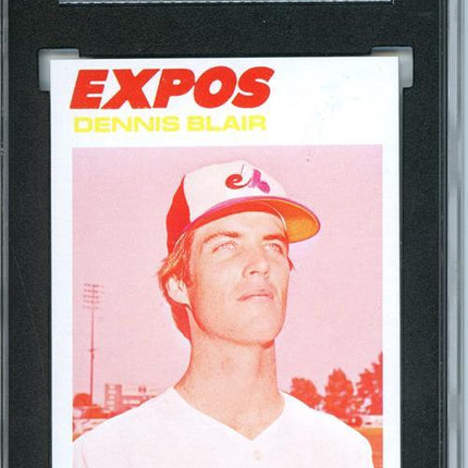 1977 Topps #593 Dennis Blair 9 card progressive proof. 35a