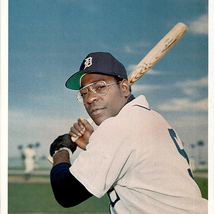 1973 Detroit Tigers Team Issued Ike Brown 7" x 8 5/8" Color photo c06151