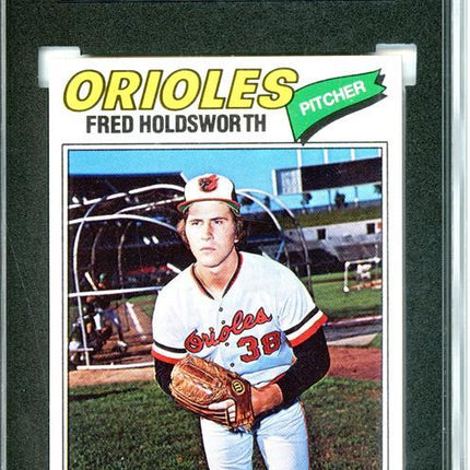 1977 Topps #466 Fred Holdsworth 9 card progressive proof. 8a