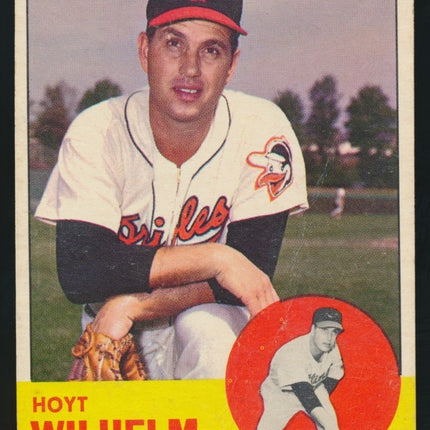 1963 Topps Baseball #108 Hoyt Whilhelm VG c03540