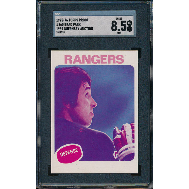 1975/76 Topps Hockey #260 Brad Park 11 Card Progressive Proof 75THC07