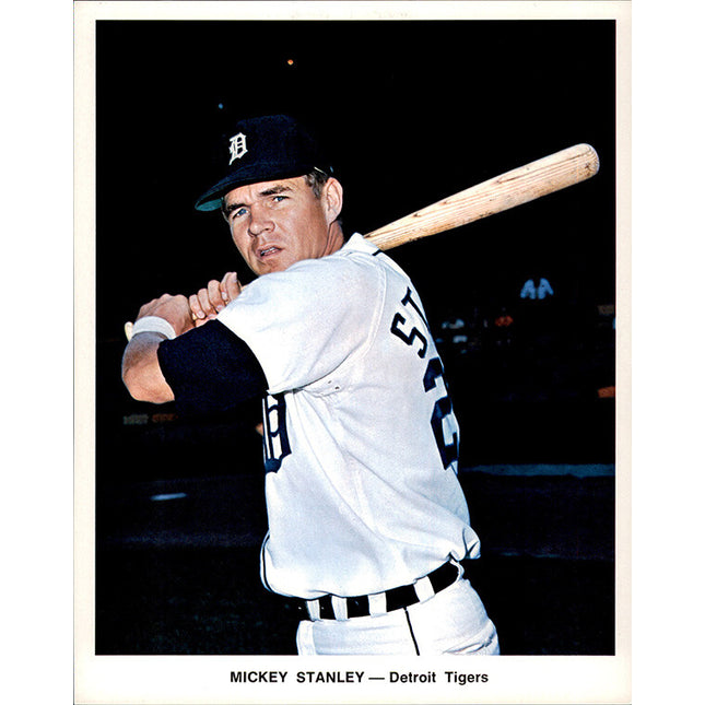 1973 Detroit Tigers Team Issued Mickey Stanley 7" x 8 5/8" Color photo c06157