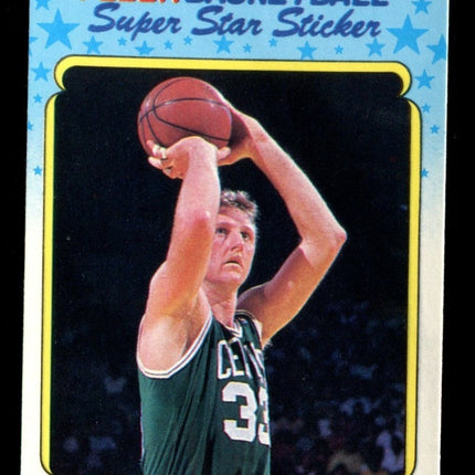 1989 Fleer Basketball Stickers #2 Larry Bird NMMT c03114